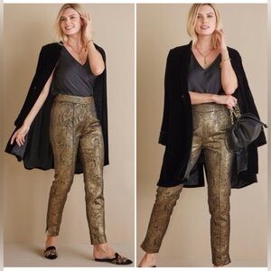 Soft surroundings nevina jacquard pants